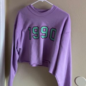 a brand new 1990 cropped sweatshirt
